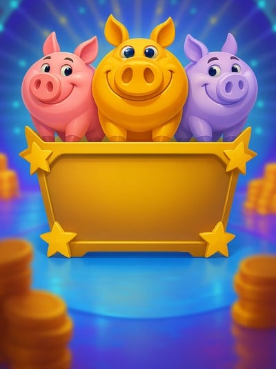3 Magic Piggy Banks Hold and Win